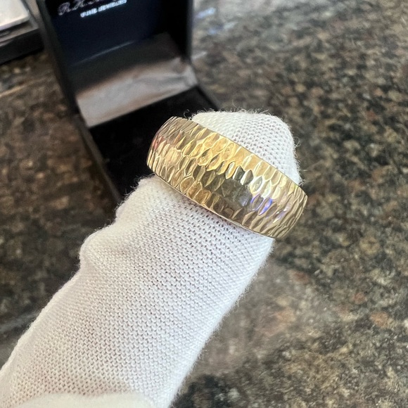 ๐ค๐XMAS SALEโGOLD-REAL 14KโฆWOMANS 14K GOLD PUFF PATTERNED RING๐คโค๏ธ๐๐๐๐ - Picture 6 of 11